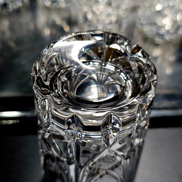 5 Mikasa Regal Court Gold Highball Glasses 5.5" luxury glassware 90s crystal vtg - Picture 12 of 12